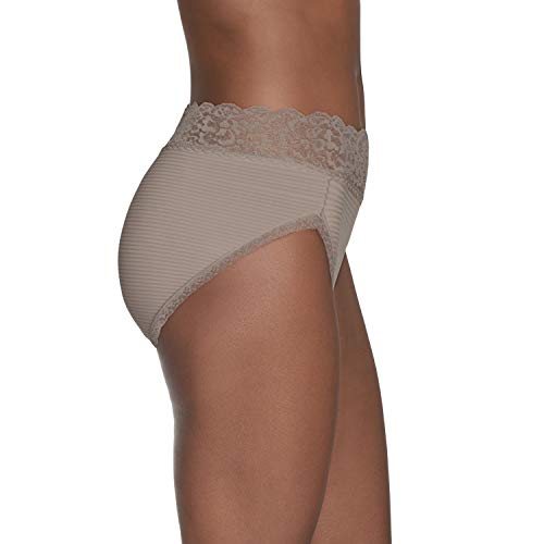 Vanity Fair Women's Flattering Lace Panties: Lightweight & Silky with Superior Stretch Bikini Style Underwear (Pack of 1)