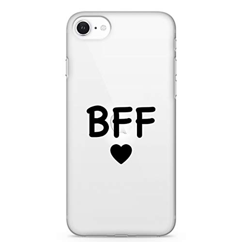 ZOKKO Coque iPhone 5/5S/SE BFF - Souple Transparente Encre Blanc