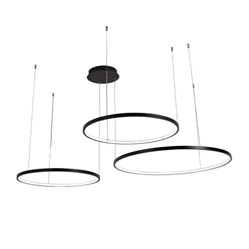 Lustre LED 3 anneaux réglable pour en finir avec les pièces sombres