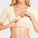 HGps8w Front Closure Bras for Women Post Surgery Bra Long Sleeve Compression Shirts Posture Corrector Shapewear Crop Top
