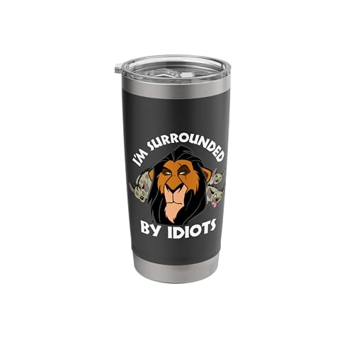 Disney The Lion King Scar Surrounded By Idiots Stainless Steel Insulated Tumbler