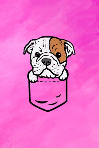 Pocket English Bulldog Puppy Cute Pet Dog Lover Owner: Vitamin & Supplements Tracker