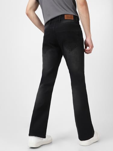 Image of Urbano Fashion Men's Stretch Fit Mid Rise Washed Bootcut Jeans Stretchable