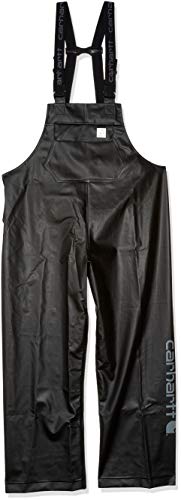 Carhartt Men s Waterproof Loose Fit Heavyweight Bib Overalls, Black, Large