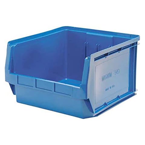 Quantum Storage Systems QMS543BL MAGNUM Heavy Duty Part Organizer Blue Bins 20" L x 19" W x 12" H Cover