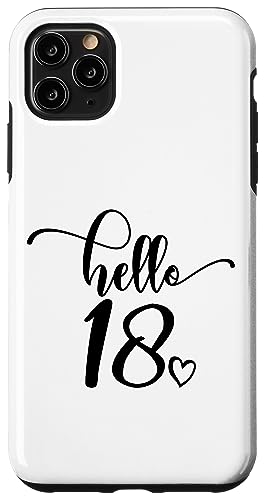 18�΂̒a���� �����p ���̎q Hello 18 ���킢�� 18�� �X�}�z�P�[�X iPhone 11 Pro Max �p