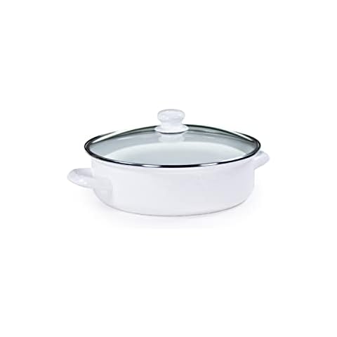 Golden Rabbit Enamelware 5 Quart Saute Pan Cover