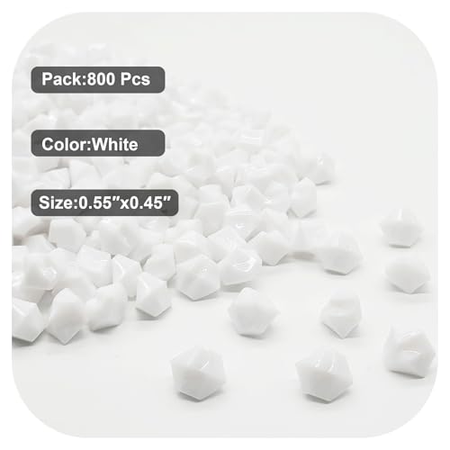 800PCS White Acrylic Ice Rocks – Vase Filler for Home Décor & Centerpieces, Perfect for Table Decorations and Event Stylingg