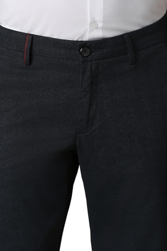 Image of Louis Philippe Men's Slim Fit Mid Rise Pants