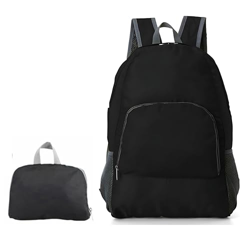 Mochila Dobrável de Nylon Impermeável 25L Unissex, Leve, Resistente, Ideal para Escola, Viagem, Esporte e Dia a Dia