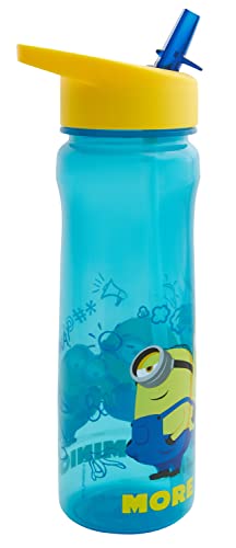 Polar Gear 1325 1731 More Than a Minion Kids Drinks Bottle, polypropylene plastic, Turquoise, Yellow, 600ml