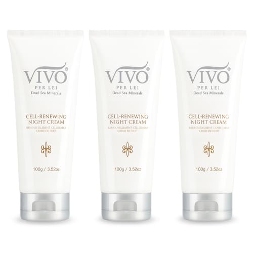 Vivo Per Lei Dead Sea Night Cream - Anti Aging Night Cream for Face - 3.52 Fl.Oz - Pack of 3