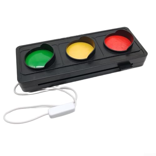 Image of Traffic Light Desk Lamp, USB Social Signal Decorative Table Light for Wall Desk Red Amber Green Home Office Novelty
