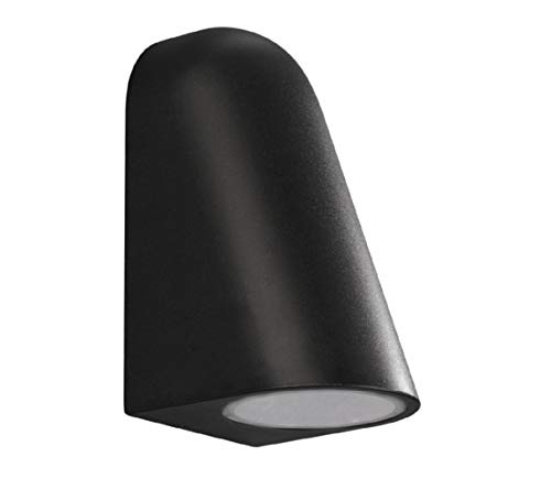 Philips Sliven Wand- und Deckenleuchte, Außenbeleuchtung für Garten, 1 x 50 W 9 x 11 x 18 cm schwarz