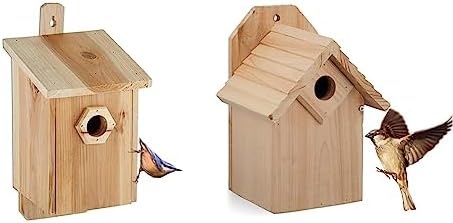 Nistkasten Blau Mit 32mm Einflugloch - Bunte Vogelhäuschen Für Meisen & Sperlinge