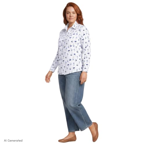 Image of Lands' End Women's Pinwale Cord Long Sleeve Shirt
