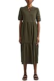 edc by ESPRIT Damen Kleid 051cc1e302, 350/Khaki Green, S