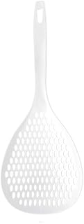 Cuchara de pasta Cuchara de drenaje for el hogar, colador, cuchara de espagueti con mango largo for cocina Cuchara de servicio de pasta(Color:Bianco)