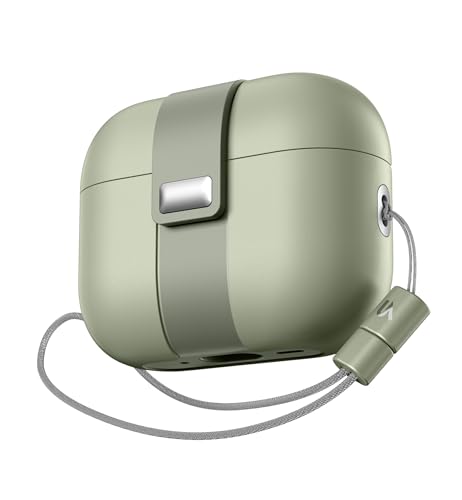 Image of SURITCH for AirPods Pro 2 / Pro Case, Magnetic Lock Bumper Cases Compatible with Airpods Pro 2nd / 1st Generation, Rugged Protective Cover with Stylish Hanging Lanyard Cases for Women Men, Green