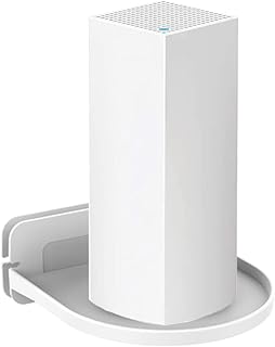 Router Wall Mount Bracket Stand Holder For Home Mesh Wifi system support for Tenda Nova Linksys Velop TP-Link D-Link for Google Nest Wifi router (white)