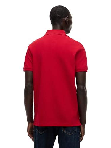 Image of Tommy Hilfiger Men's Short Sleeve Polo Shirts in Regular Fit With Stretch and Organic Pique Cotton