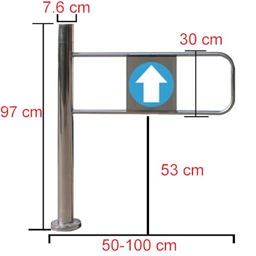 Porte métallique pivotante à 90° unidirectionnelle pour sécuriser les allées - 3
