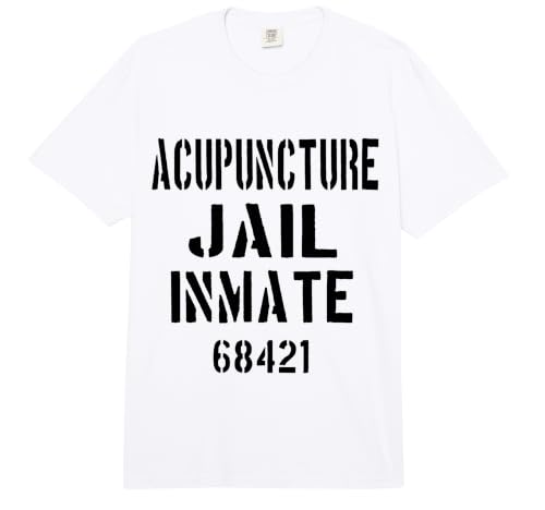 Acupuncture Jail Inmate Halloween Costume/Acupuncturists Comfort Colors Adult Heavyweight T-Shirt