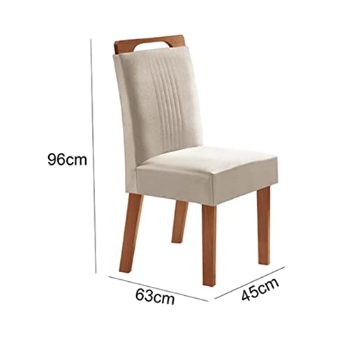 Conjunto Sala de Jantar Mesa 135x90cm Tampo de Mdf/vidro Veneza com 4 Cadeiras Firenze Lj Móveis Cas