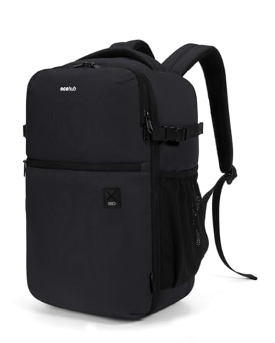 ECOHUB Bagage Cabine 40x20x25 pour Ryanair Sac à Dos Voyage Cabine Avion 40x30x20 Sac à Dos pour Ordinateur 14 Portable, Petit Travel Backpack Femme Homme,...