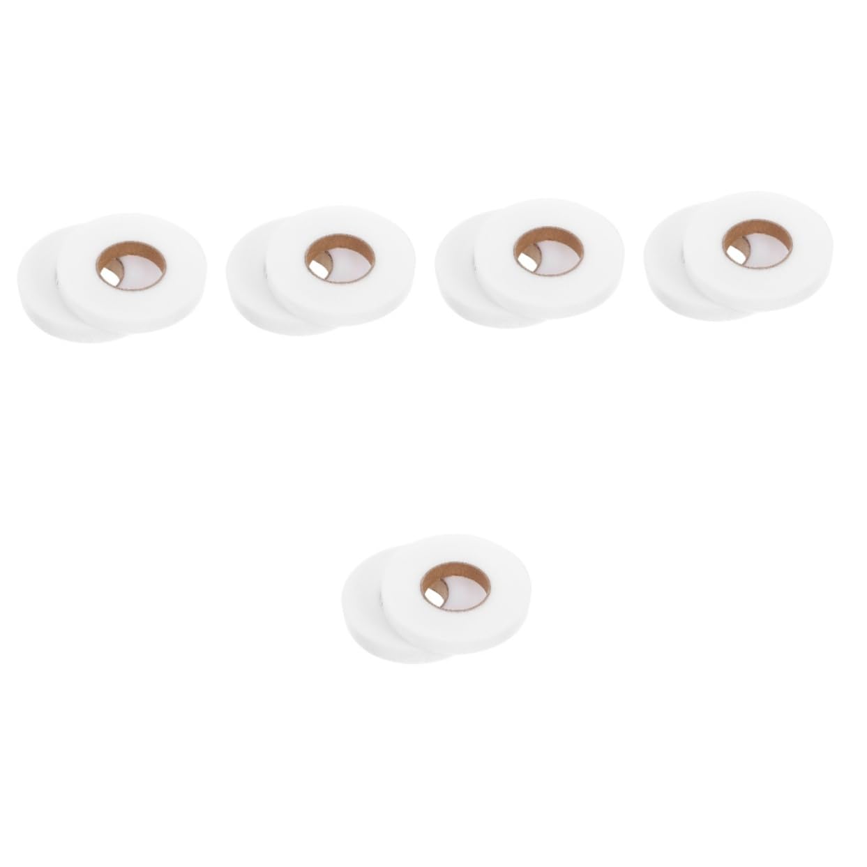HOMSFOU 5 Ensembles Doublure Adhésive Double Face Tissu Robe Décor Ruban Adhésif Double Face Bande Aimantée Adhésive Rideau Ourlet Ruban Sans Couture Chiffon 2 Rouleaux*5