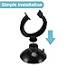 CAPASTEC Aquarium Suction Cup, Aquarium Sucker Clip, Suction Cups Airline Tubing Holder, Fish Tank Accessories for Aquarium Fish Tank, Black, 0.79