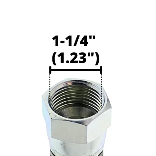 Image of (10-Pack) FJX-12-16 | 3 /4 inch Hose x 1 inch JIC 37 Female Hydraulic Hose End Swivel Crimp Fitting
