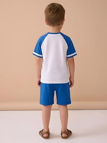 Image of POLKA TOTS 100% Pure Cotton T-Shirt and Shorts Combo For Boys | Summer Dress & Beach Wear for Boys and Toddlers | Breathable Premium Fabric Co-Ord Set Kids | Relaxed Fit Casual Summer Outfit for Kids
