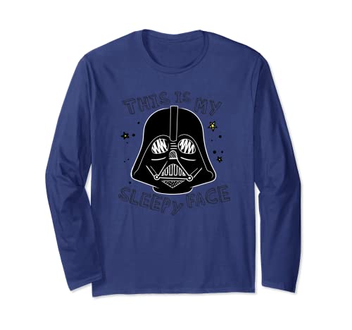 T-shirt Star Wars humour imprimé amusant avec visage fatigué de Dark Vador
