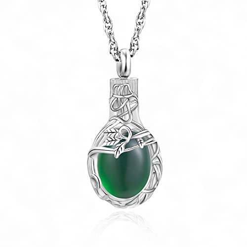 Collier de cendres arbre de vie en acier pour surmonter la perte d'un proche