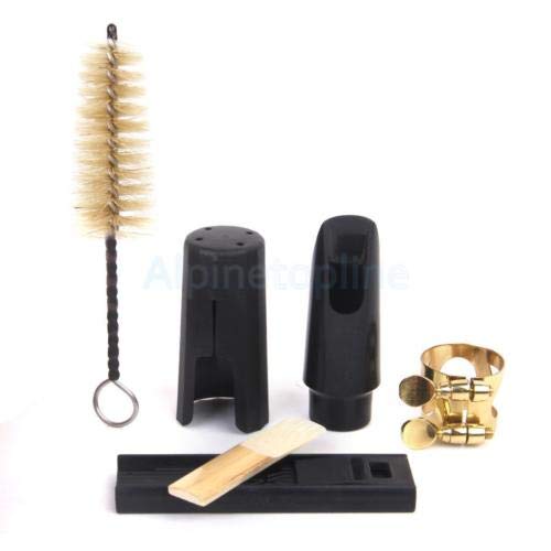 FidgetGear Soprano Saxophone Sax Mouthpiece/Ligature/Cap/Reed Kit w