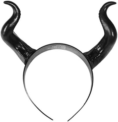 LEORX Devil Horns Headband Black Cosplay Horn Hair Hoop Halloween Dress Up Party Hair Accessories Hairdress
