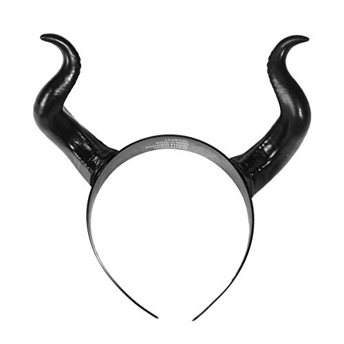 Leorx Devil Horns Headband Black Cosplay Horn Hair Hoop Halloween Dress Up Party Hair Accessories Hairdress #TOP23