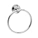 Hand Towel Holder Circle Rings, Bathroom Round Towel Ring Wall Mount, Standard Modern Towel Rack Door Hanger, Brush Finished Chrome Silver