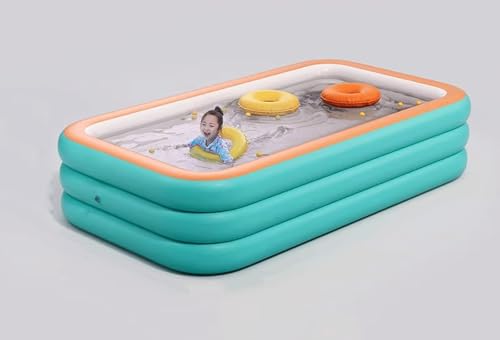 Piscina inflable y de escape integrada, piscinas inflables para niños y adultos, piscinas familiares inflables grandes, fiestas acuáticas de verano, al aire libre, jardín trasero, adecuado para Ch