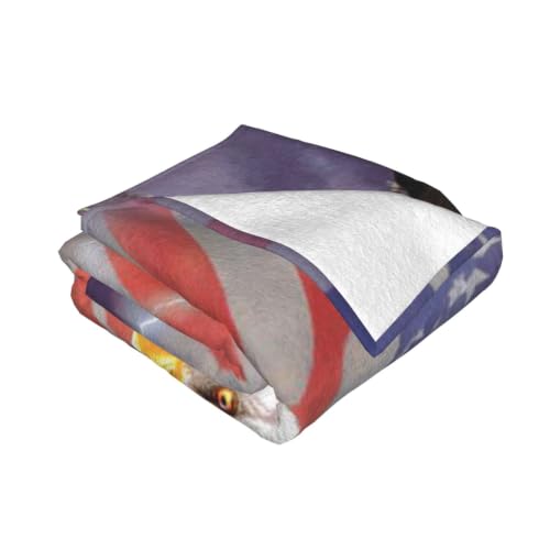 Couverture flanelle aigle finis les frissons plaid chaud lit et canapé