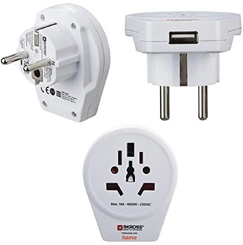 Adaptateur de voyage World to Europe USB pour chargeur de téléphone
