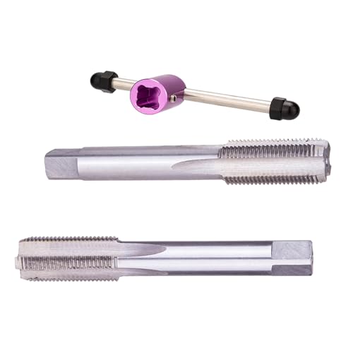 Bikeスレッドタップ | スチールメンテナンスツール | ハンドル付きバイククランク修理スレッドタップ | 自転車メンテナンス、自宅、ガレージ用