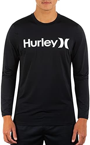 Hurley Men's One and Only Hybrid Long Sleeve T-Shirt, Black, X-Large