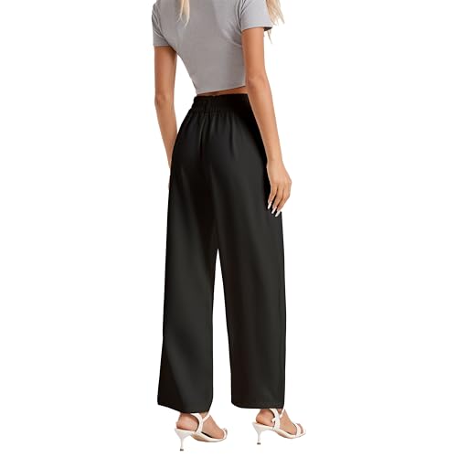 neezeelee Women's Wide Leg Dress Pants High Waisted Flowy Business
