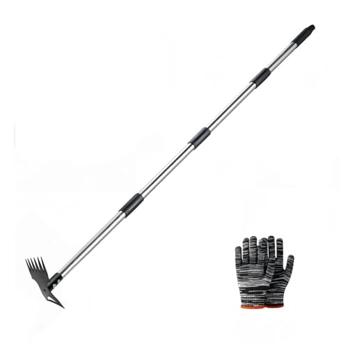 草取り道具 2in1ステンレス製除草ツー