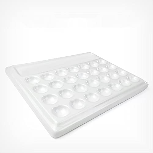 paleta akwarelowa paleta paleta, do akwareli, oleju, gwaszu, rękodzieła, amatorów, artystów, rzemieślników, kuwet na farby, (Kolor: 18 otworów)
