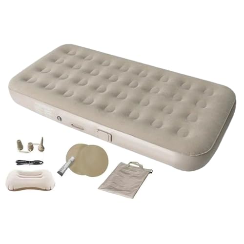 Colchón de campamento, tapete inflable plegable con bomba eléctrica integrada, cama de aire portátil impermeable para mochileros, senderismo, viajes, picnic