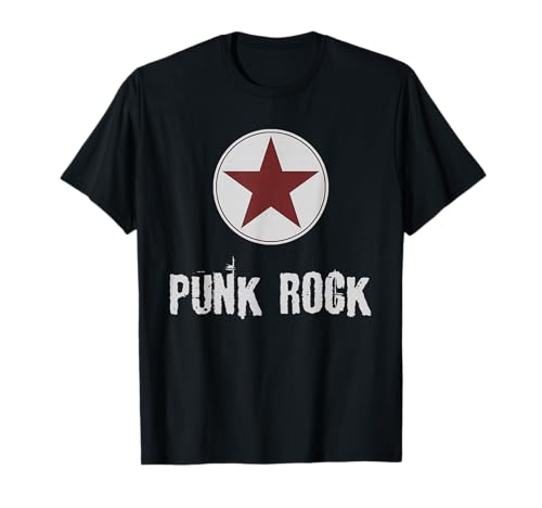 Camiseta punk rock con la estrella punk rock Camiseta