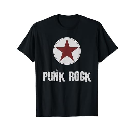 Camiseta punk rock con la estrella punk rock Camiseta